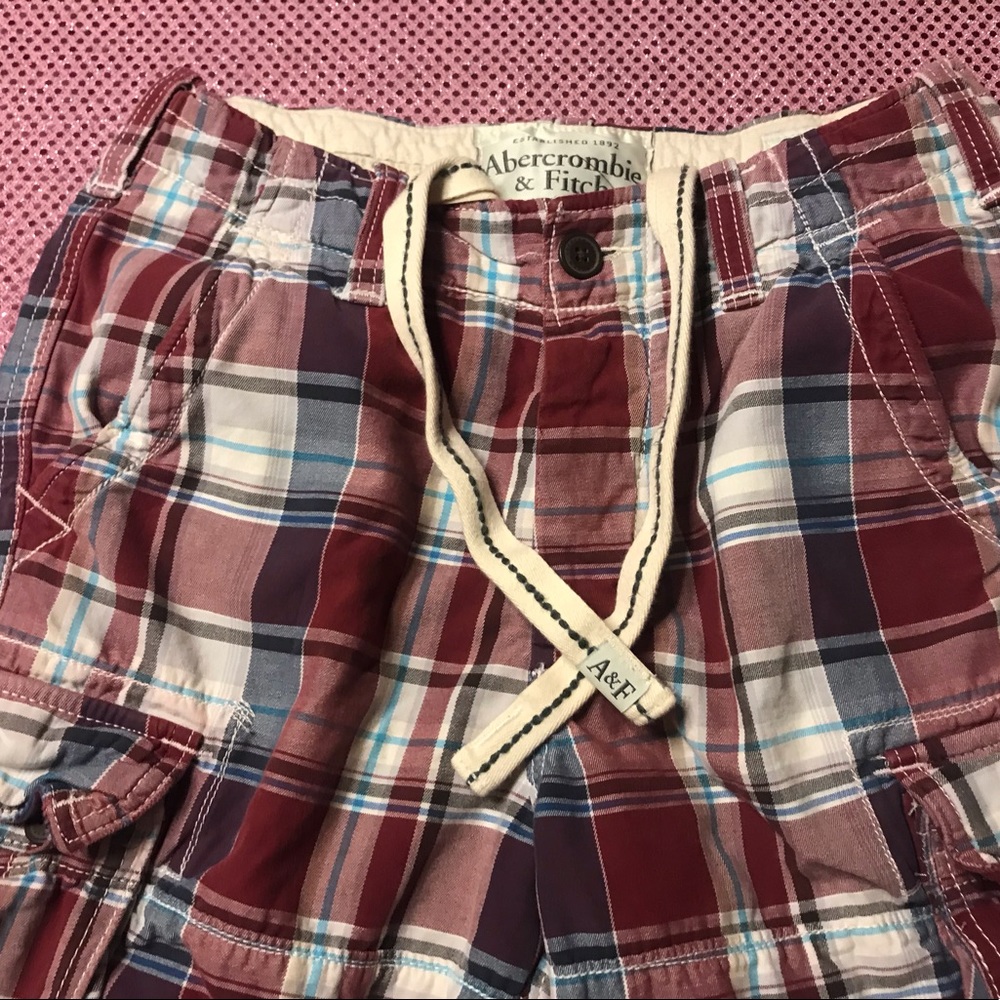 SOLD Abercrombie & Fitch New York Plaid Shorts 30 - Picture 2 of 6